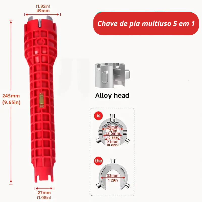 Chave Multifuncional para Encanador