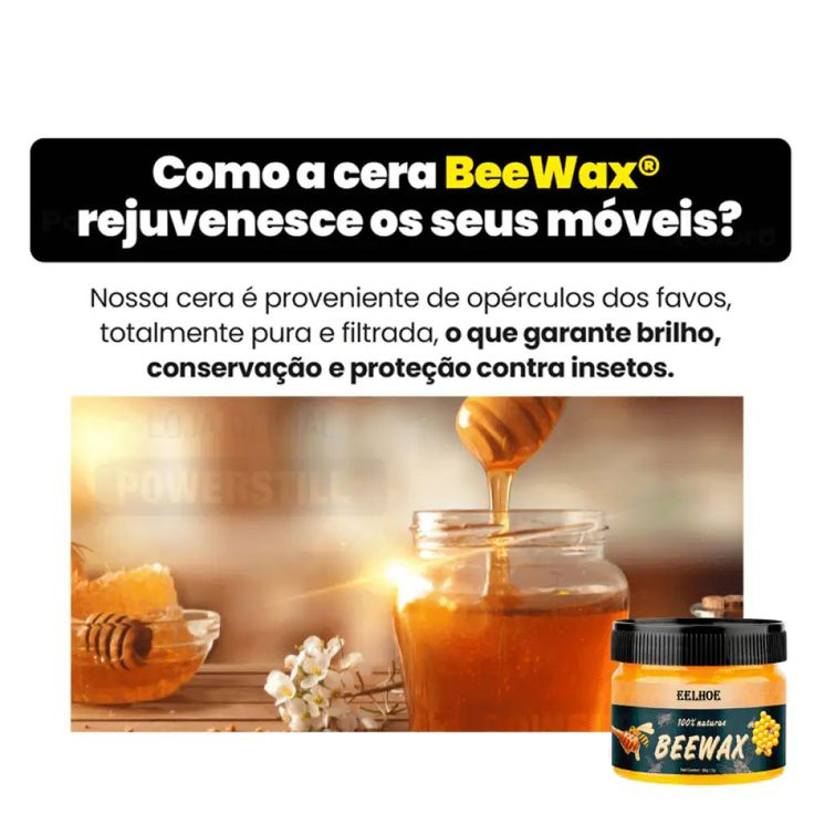 Polimento de móveis, cera de abelha, à prova d'água