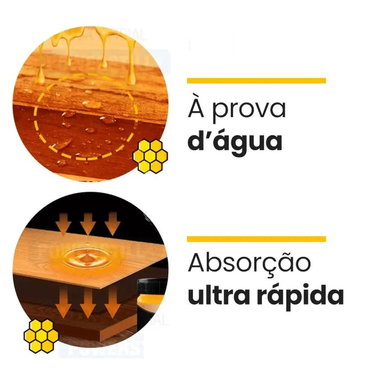 Polimento de móveis, cera de abelha, à prova d'água