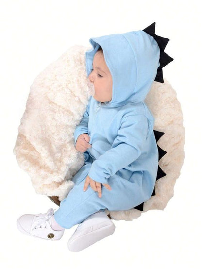 Macacão de Algodão do Bebê traje Dinossauro