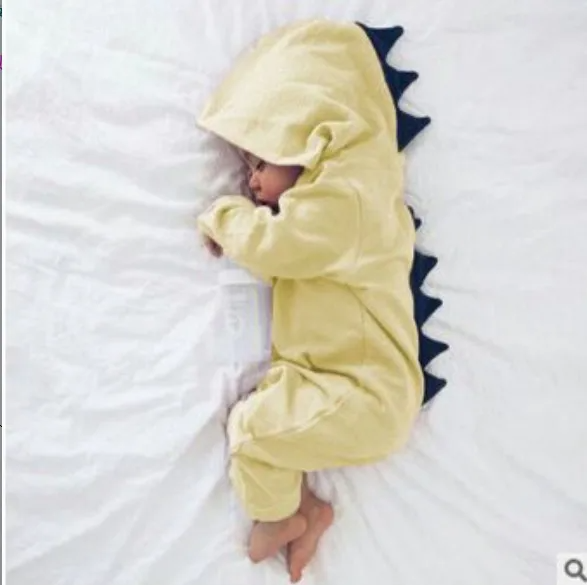 Macacão de Algodão do Bebê traje Dinossauro
