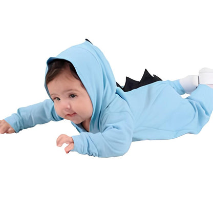 Macacão de Algodão do Bebê traje Dinossauro