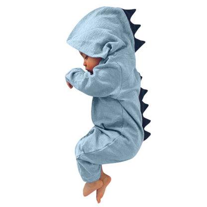 Macacão de Algodão do Bebê traje Dinossauro