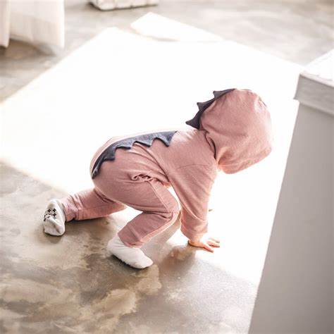 Macacão de Algodão do Bebê traje Dinossauro