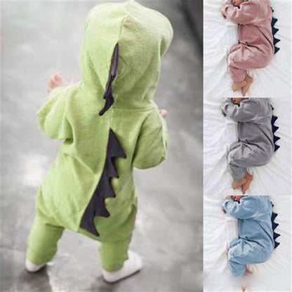 Macacão de Algodão do Bebê traje Dinossauro