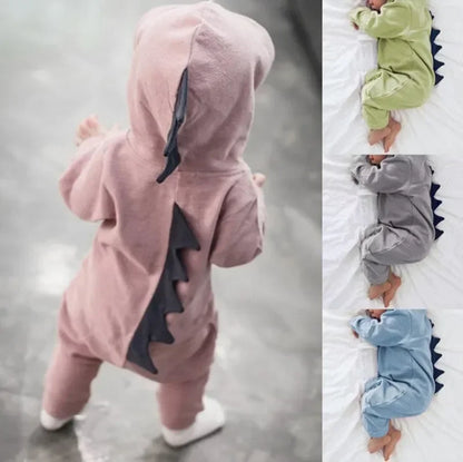 Macacão de Algodão do Bebê traje Dinossauro