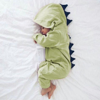 Macacão de Algodão do Bebê traje Dinossauro